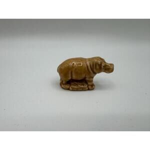 Vintage Wade Whimsies hippo hippopotamus Red Rose Tea Animals Series Figurine